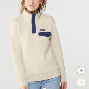 Patagonia Organic Cotton Quilt Snap-T Pullover CORAL collar